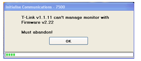 T-Link can't manage monitor